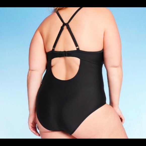 Kona Sol Plus Animal Print One Piece Swimsuit 18w - Picture 3 of 5